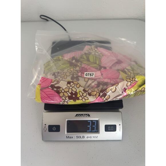 Vtg Point Conception Board Shorts Womens Small Pink Yellow Floral Swim True Y2k - Picture 11 of 11